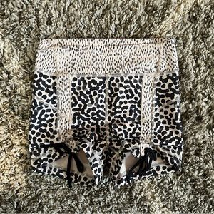 Lululemon Leopard Ruched Tie Shorts Size 4